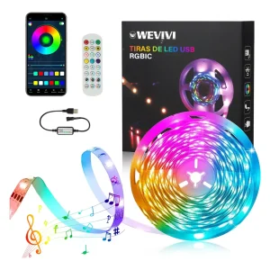 WEVIVI-WV004 Tira De Luces Led Rgb 5m
