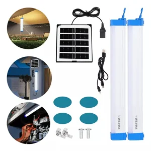 Lámpara Solar De Emergencia Recargable 2pcs Led Wevivi