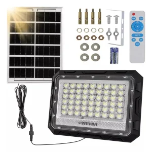 Lámparas Solares Led Exterior Jardín Luz Iluminación Wevivi