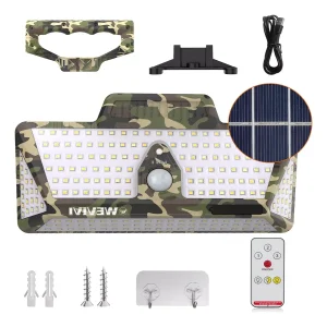 Lámpara Led Solar Focos Jardín Exterior Multifunción Wevivi