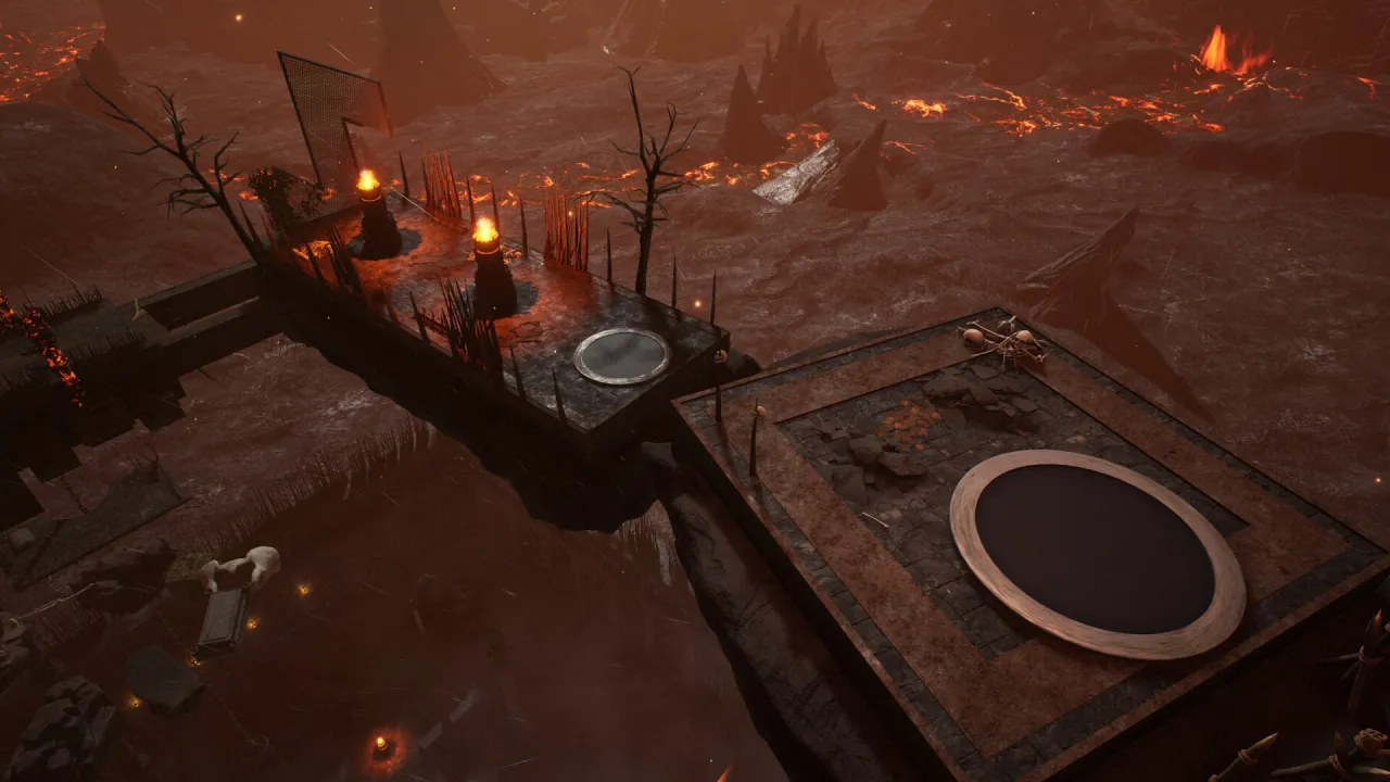 friends screaming and falling together