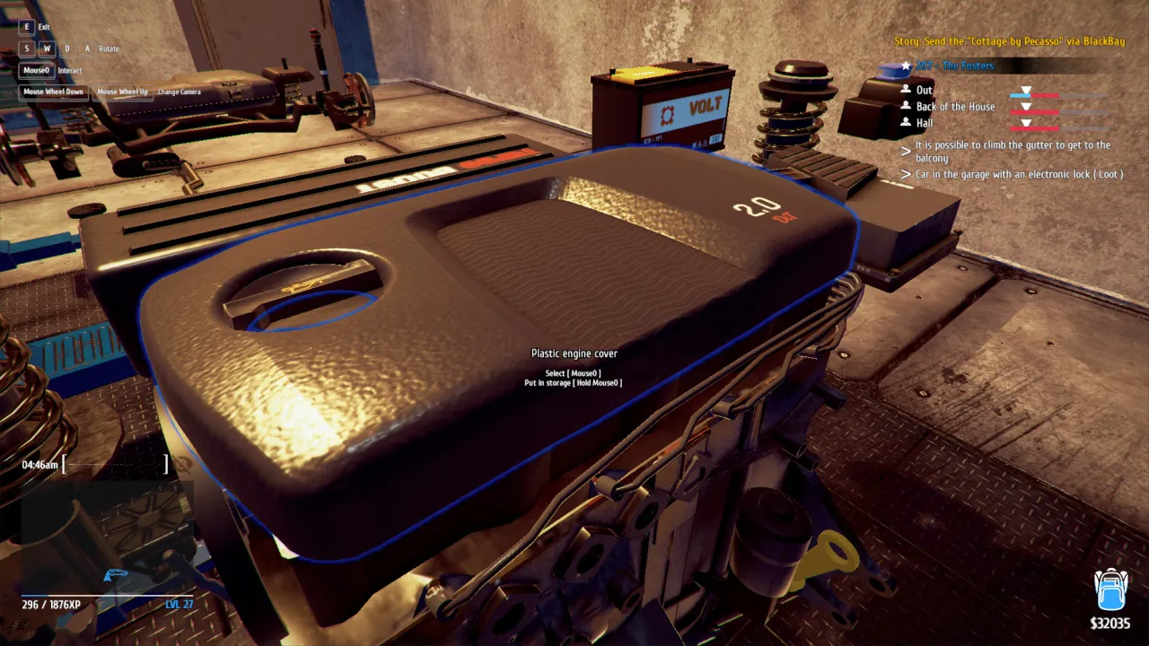 escaping police chase on foot