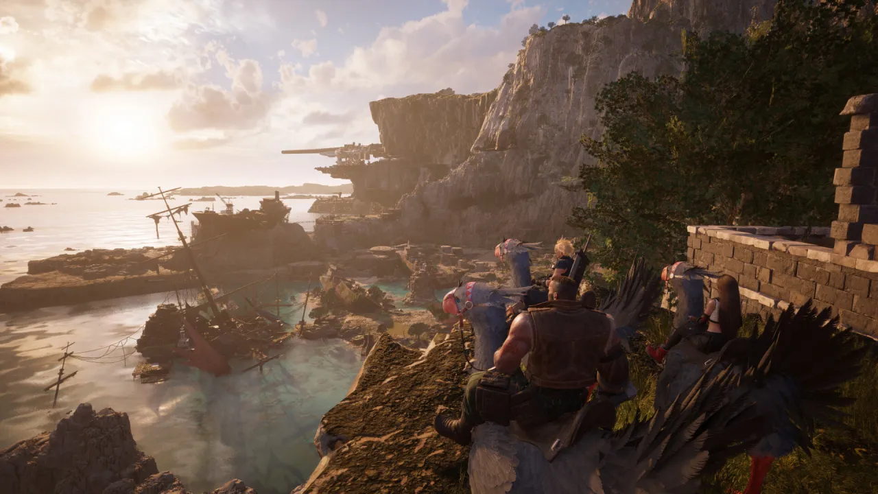 Cloud vs Sephiroth epic battle scene