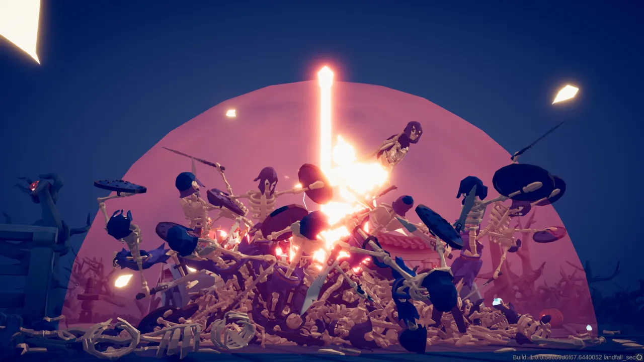 Medieval army total destruction