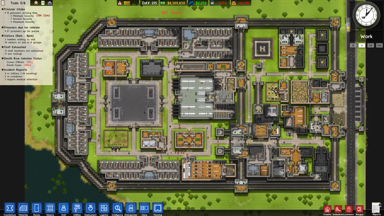 Prison Architect Steam Key massive custom prison