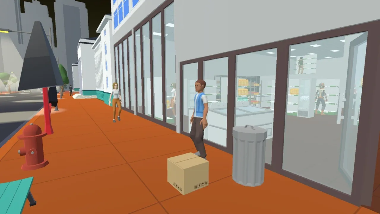 Market Simulator Steam Key crowded supermarket