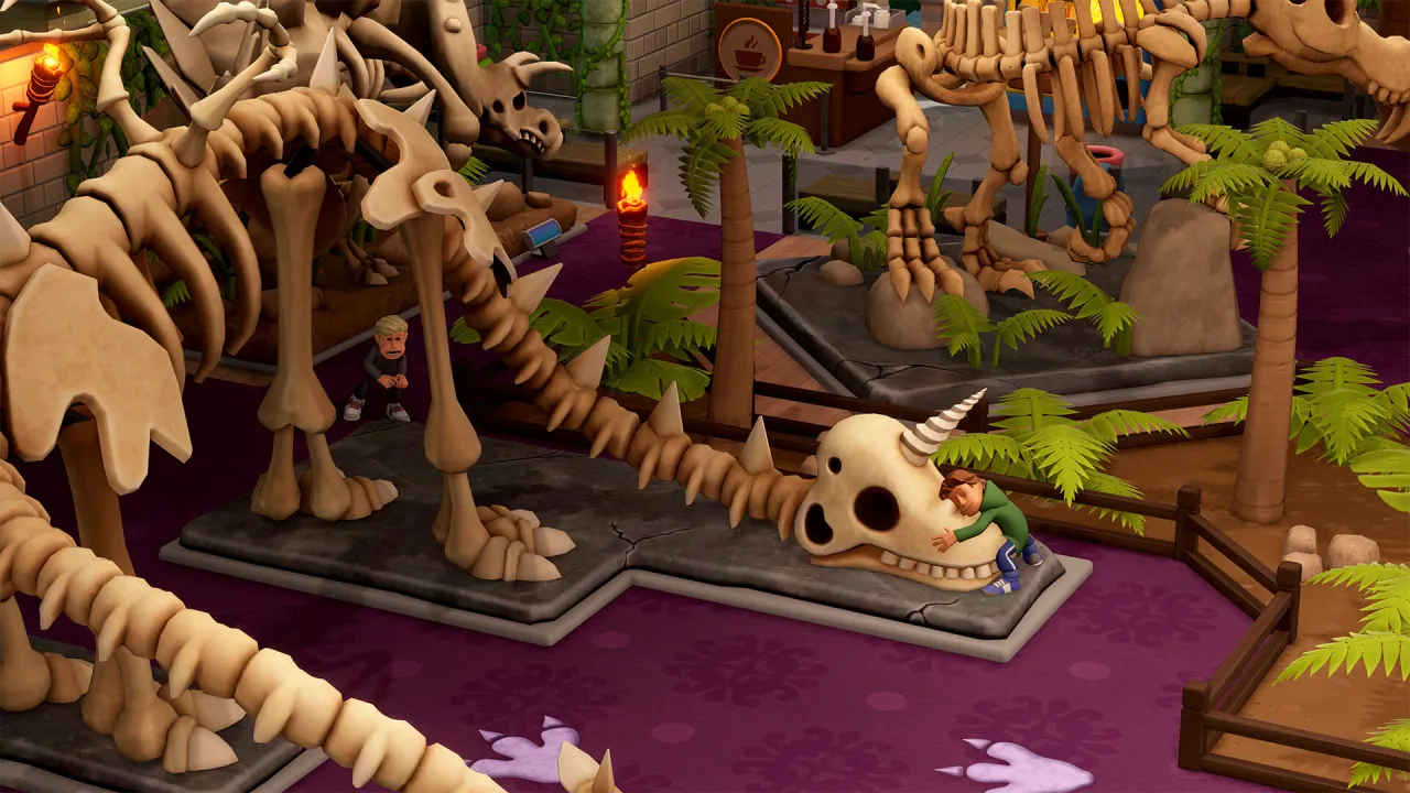 Two Point Museum gameplay - designing your first exhibition hall