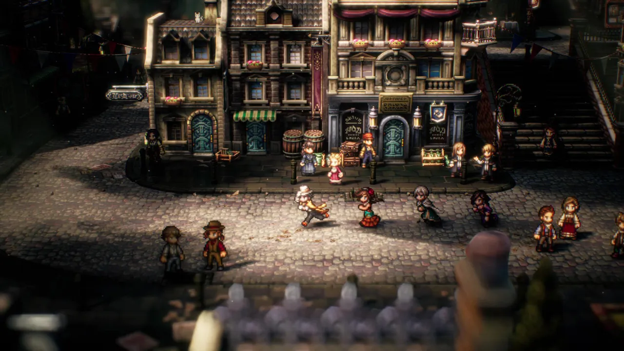 Octopath Traveler II - turn-based combat with break and boost system