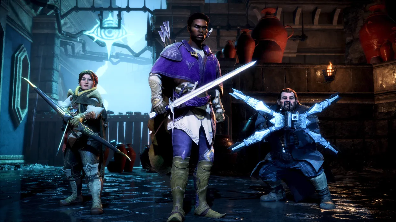 Dragon Age The Veilguard - real-time combat with ability wheel