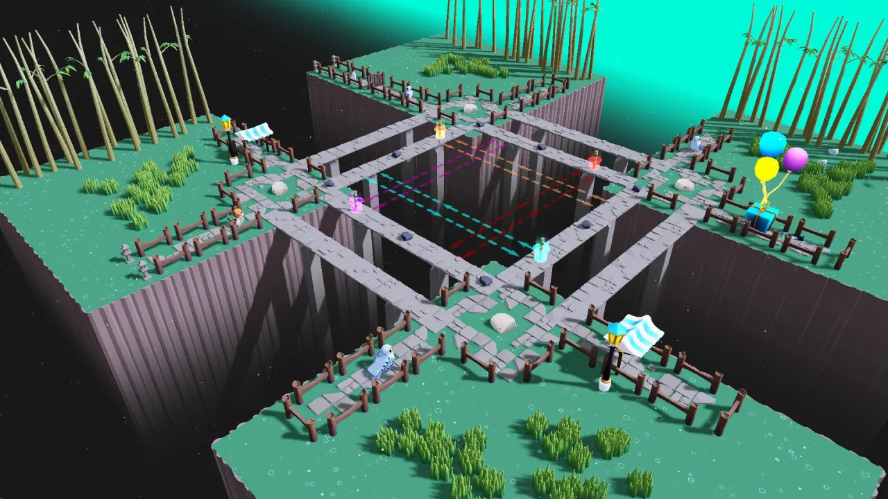 InOutPath - serene floating structures and paths