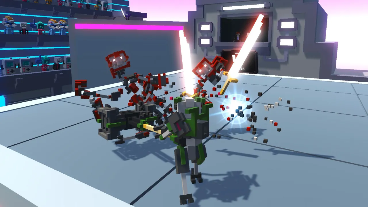 Clone Drone in the Danger Zone Steam key - robot sword fight arena