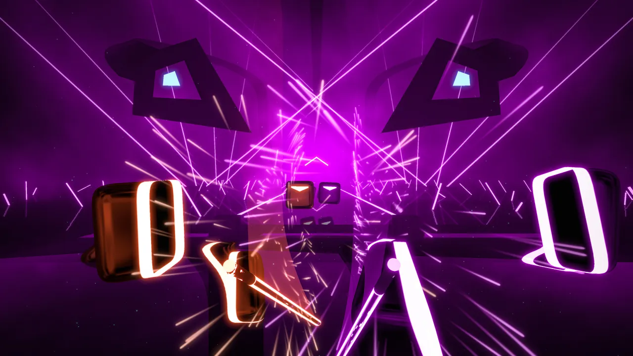 Beat Saber - high score combo with particle effects
