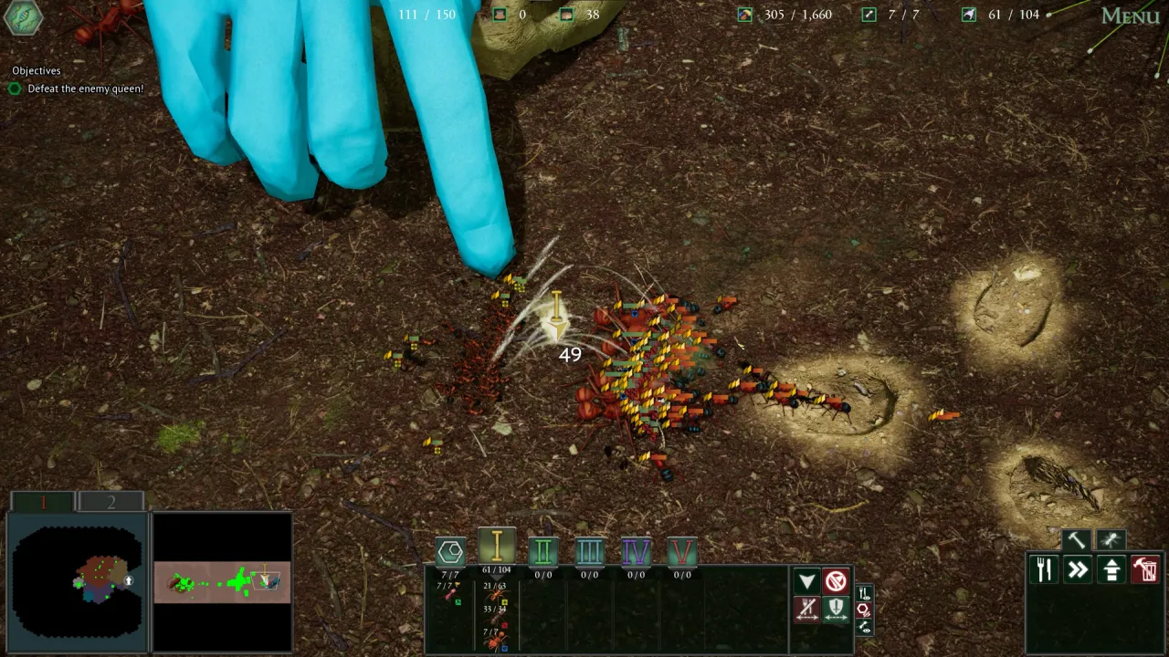 Empires of the Undergrowth underground colony building