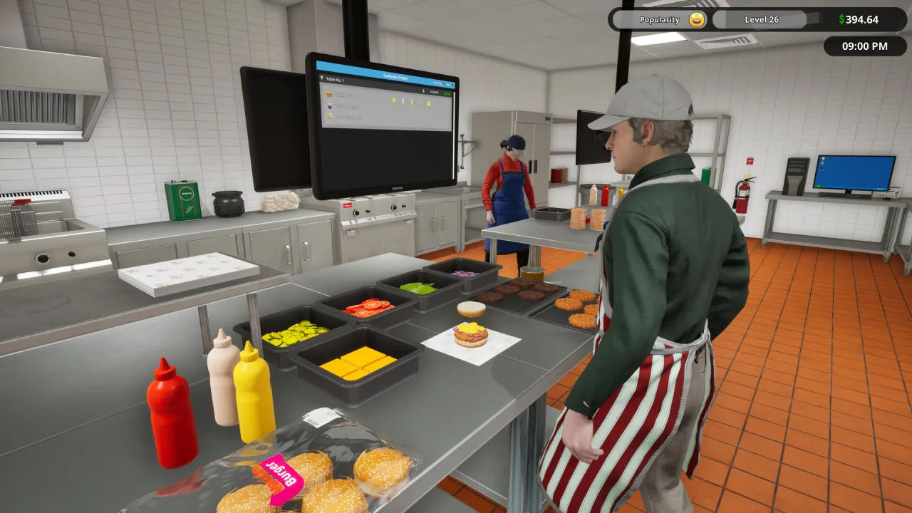 Fast Food Simulator Steam key gameplay - busy restaurant