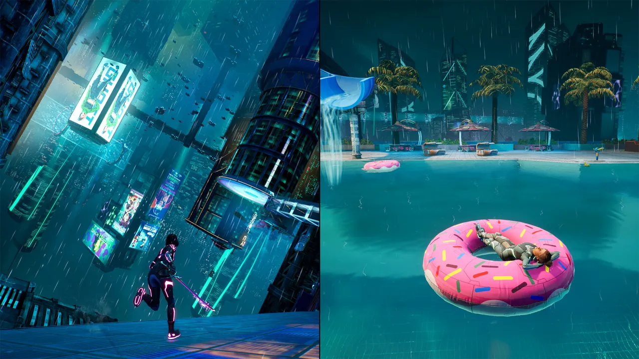 Unique split-world cooperative gameplay