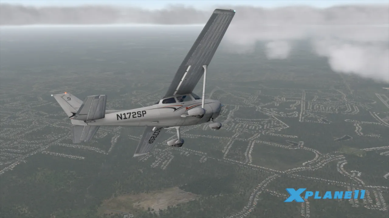 X-Plane 11 Steam CD Key - Cessna flying over detailed mountains and forests