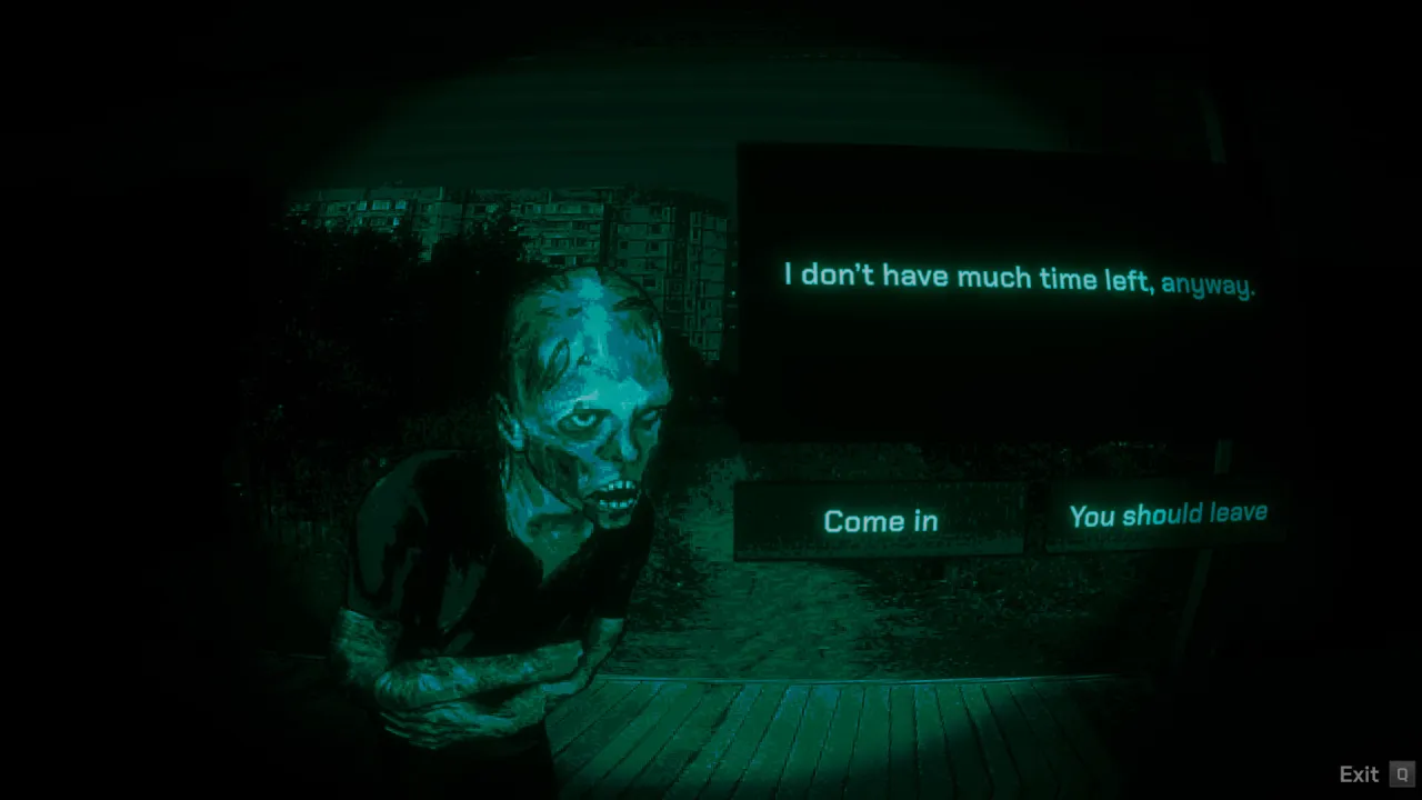 Dark room and distorted reality