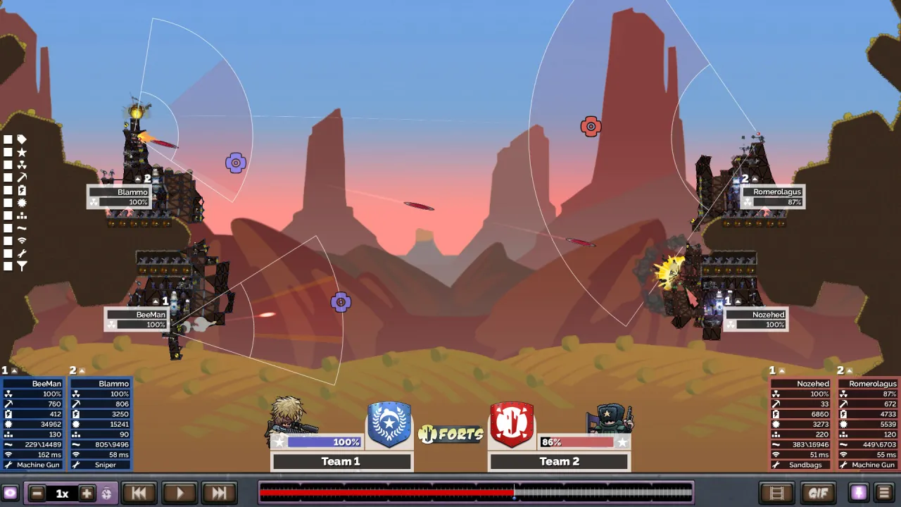 Building and upgrading fortress base