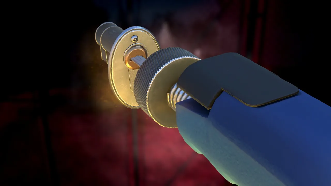 Sneaking into luxury house at night