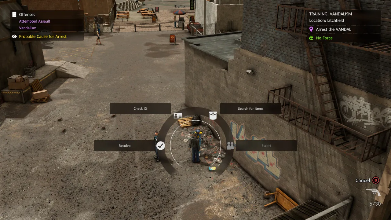 Flying police cruiser 80s retro gameplay