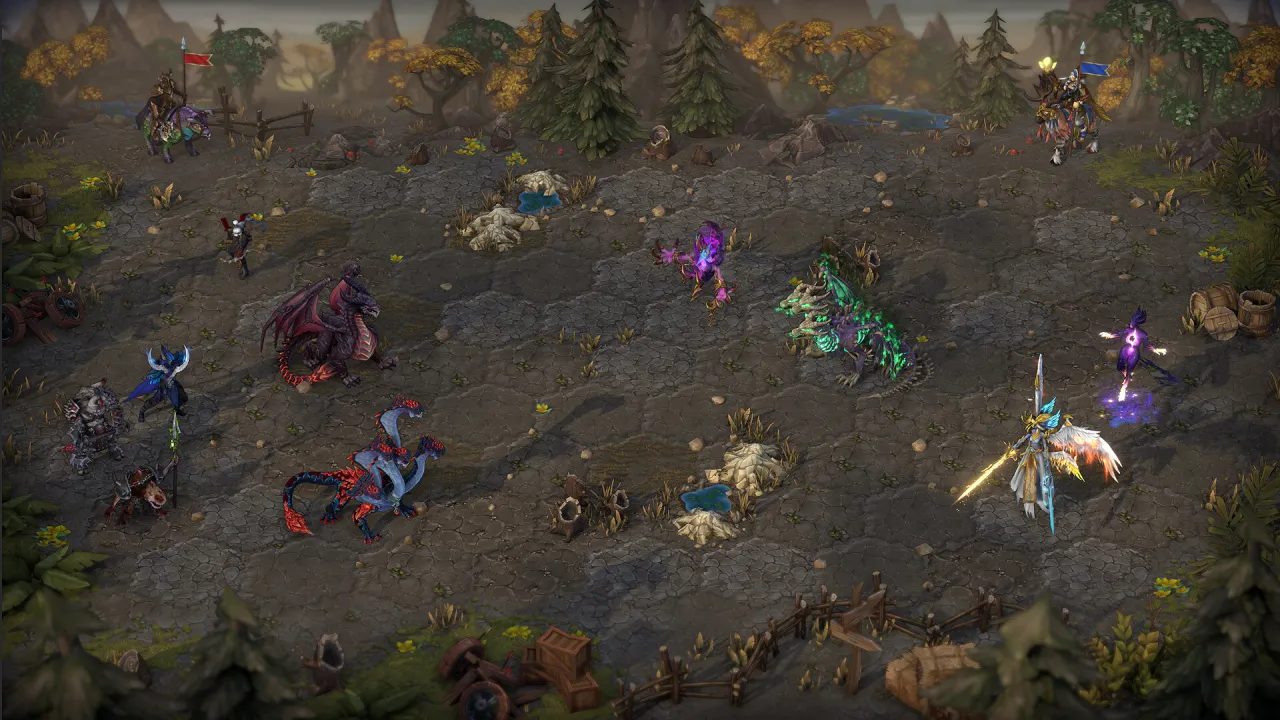 Epic fantasy world map and town building