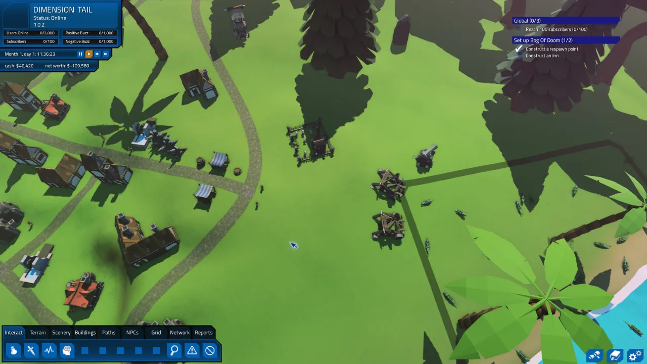 Players exploring your created MMO zones