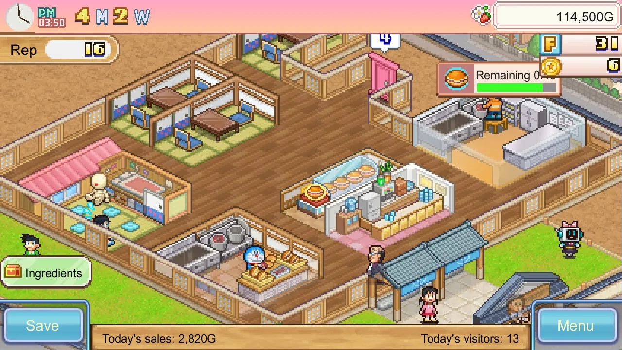 Doraemon Dorayaki Shop Story Steam key cozy shop front