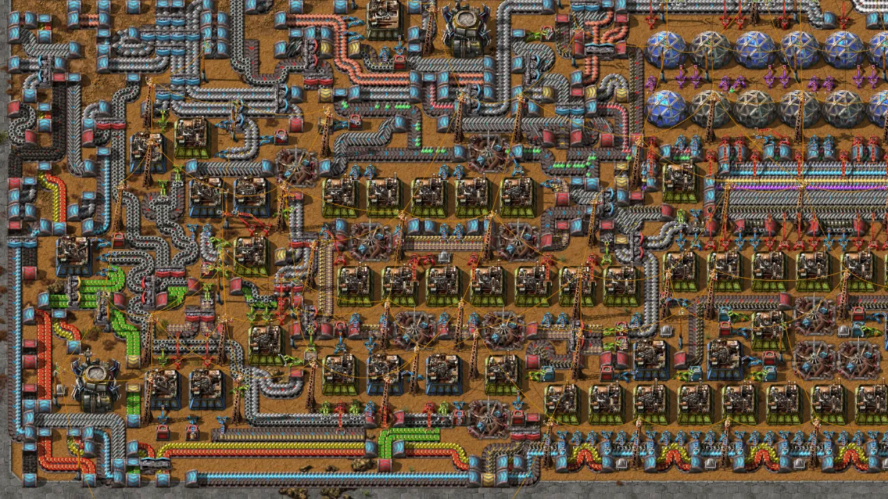 Factorio rocket launch and endgame factory