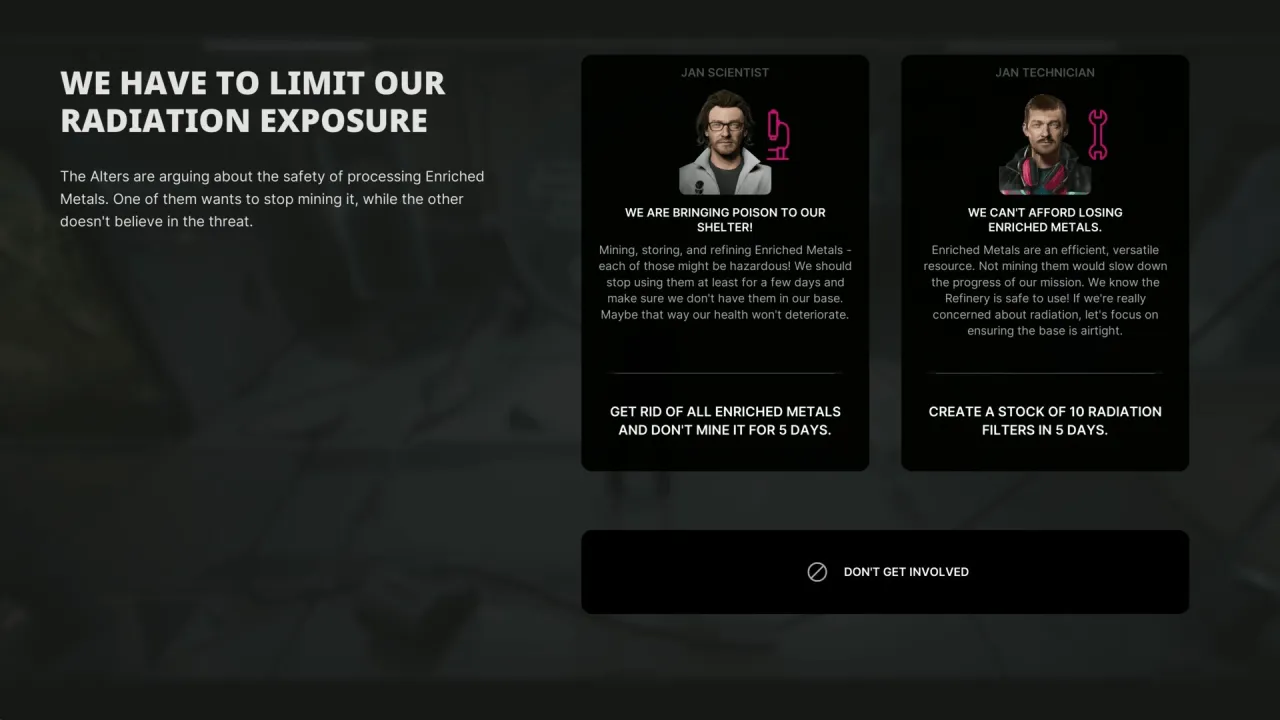 The Alters sci-fi atmosphere and exploration