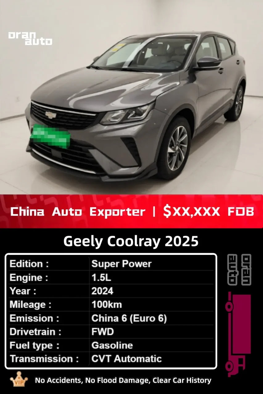 Used Geely Coolray 2025 exterior appearance
