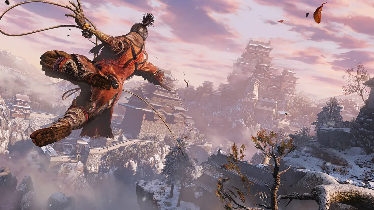 Sekiro Shadows Die Twice Shinobi protagonist in bamboo forest