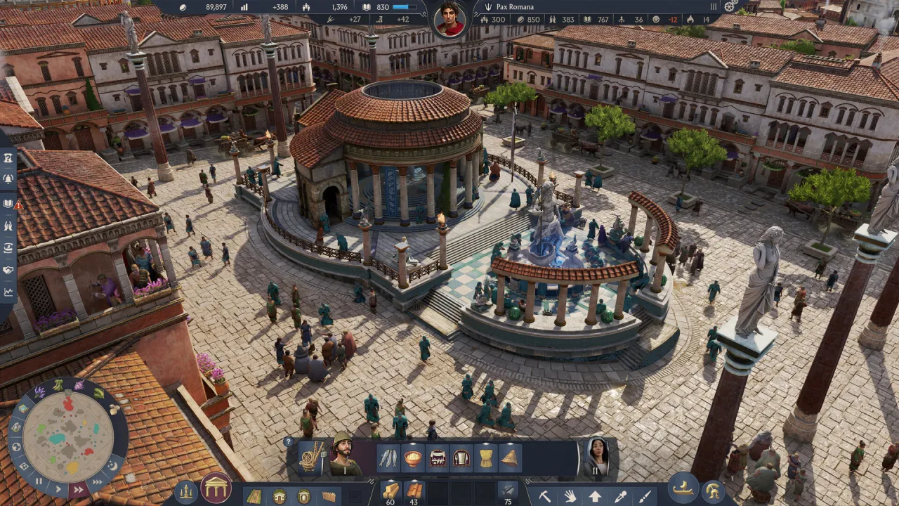 Anno 117 Pax Romana Steam Key Roman city overview