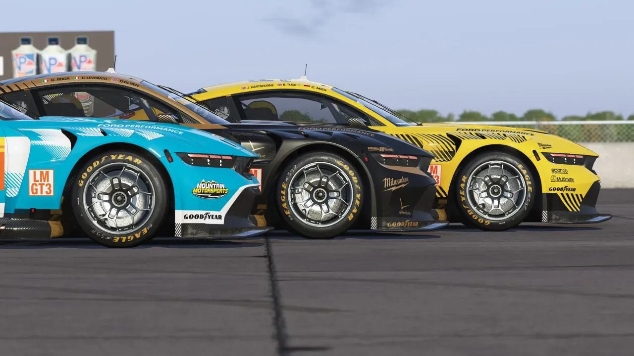 Laser-scanned tracks and realistic tire management