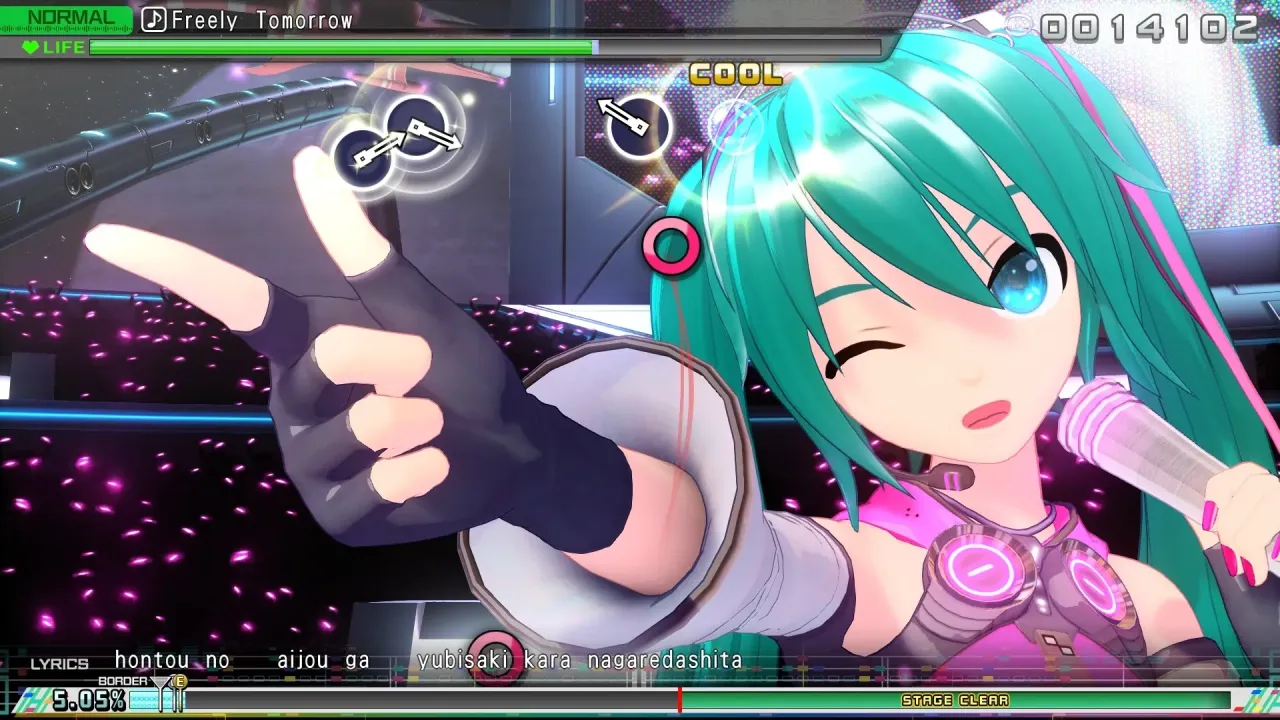 Hatsune Miku Project DIVA Mega Mix+ vibrant rhythm gameplay