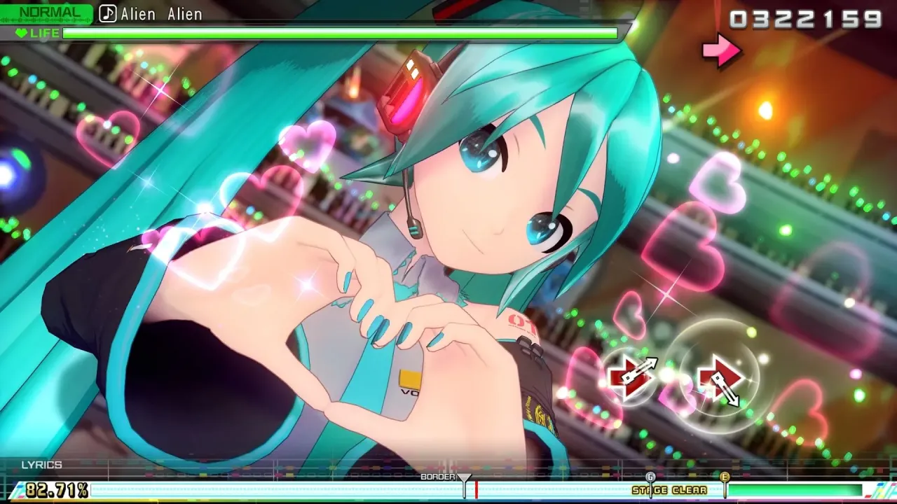 Hatsune Miku Project DIVA Mega Mix+ T-shirt editor and playlist creation