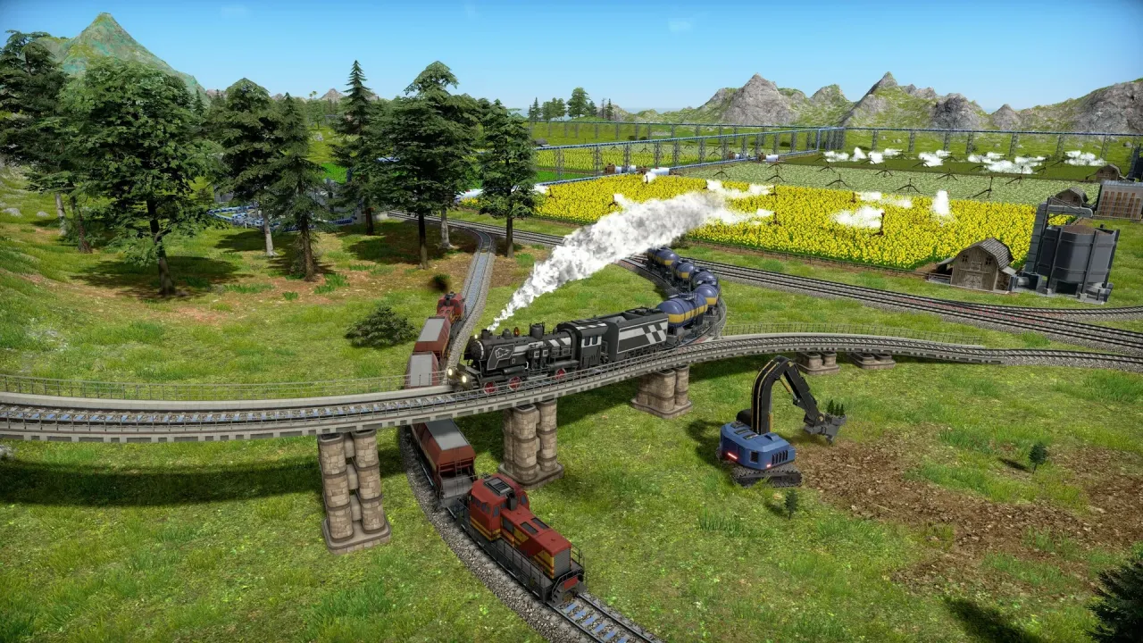 Captain of Industry factory complex with conveyor belts and machines