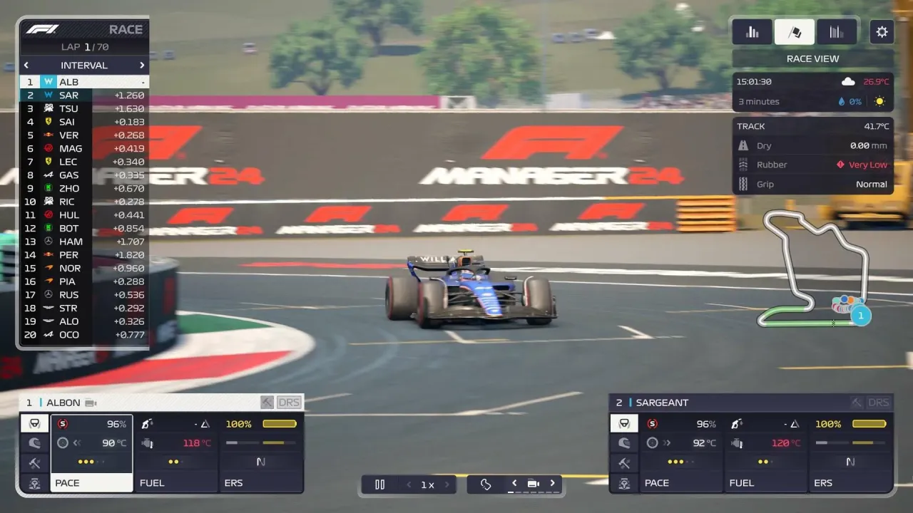 F1 Manager 2024 staff management and driver mentality system