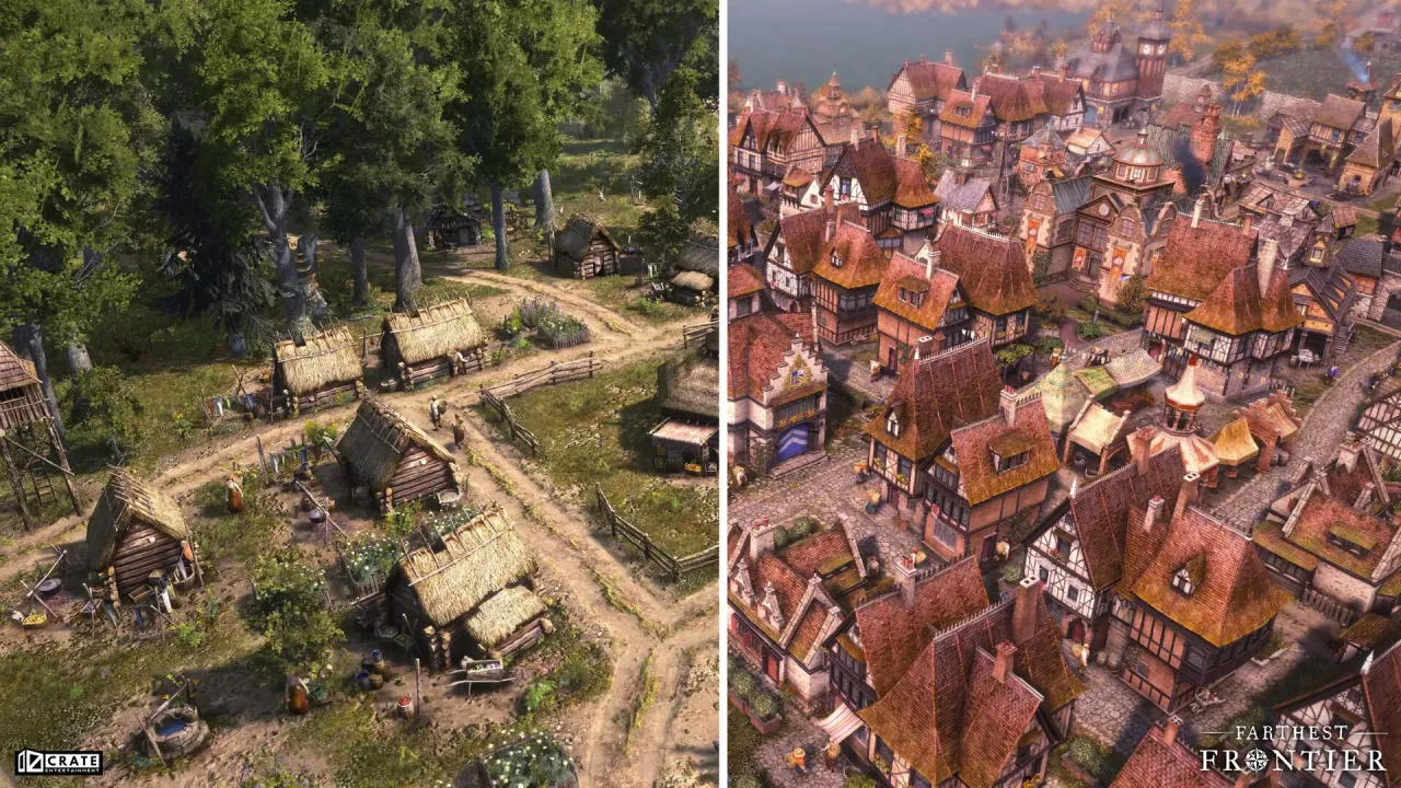 Farthest Frontier medieval town building and resource management