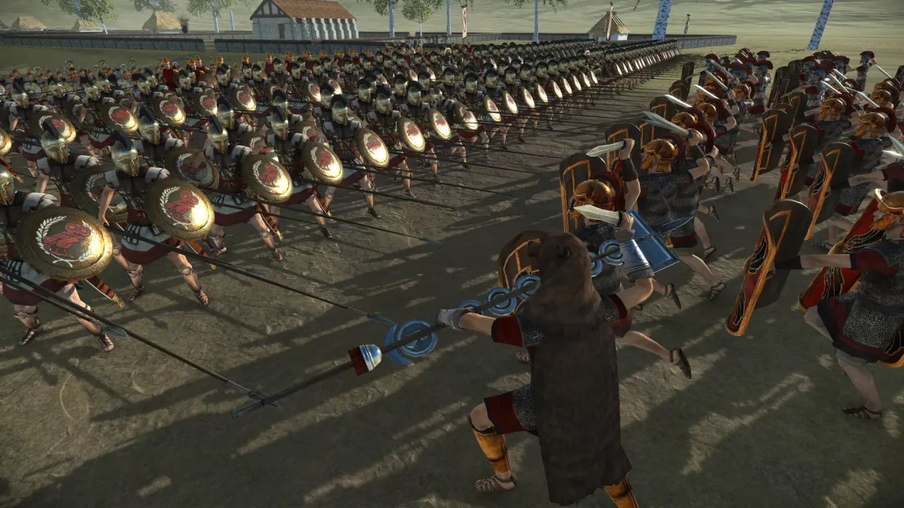 Total War Rome Remastered Roman legions in formation battle