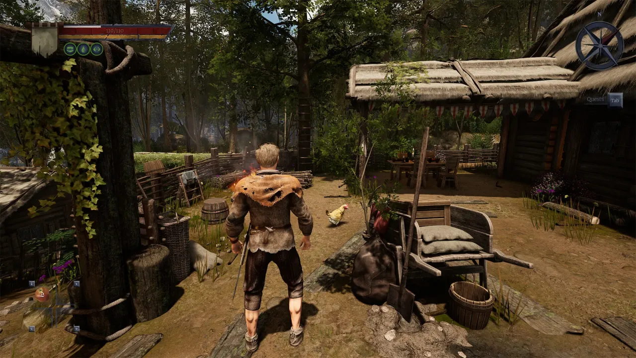 Of Ash and Steel intense melee combat against monsters