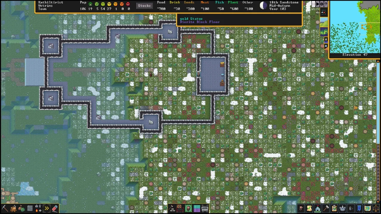 Dwarf Fortress adventure mode exploration and legends