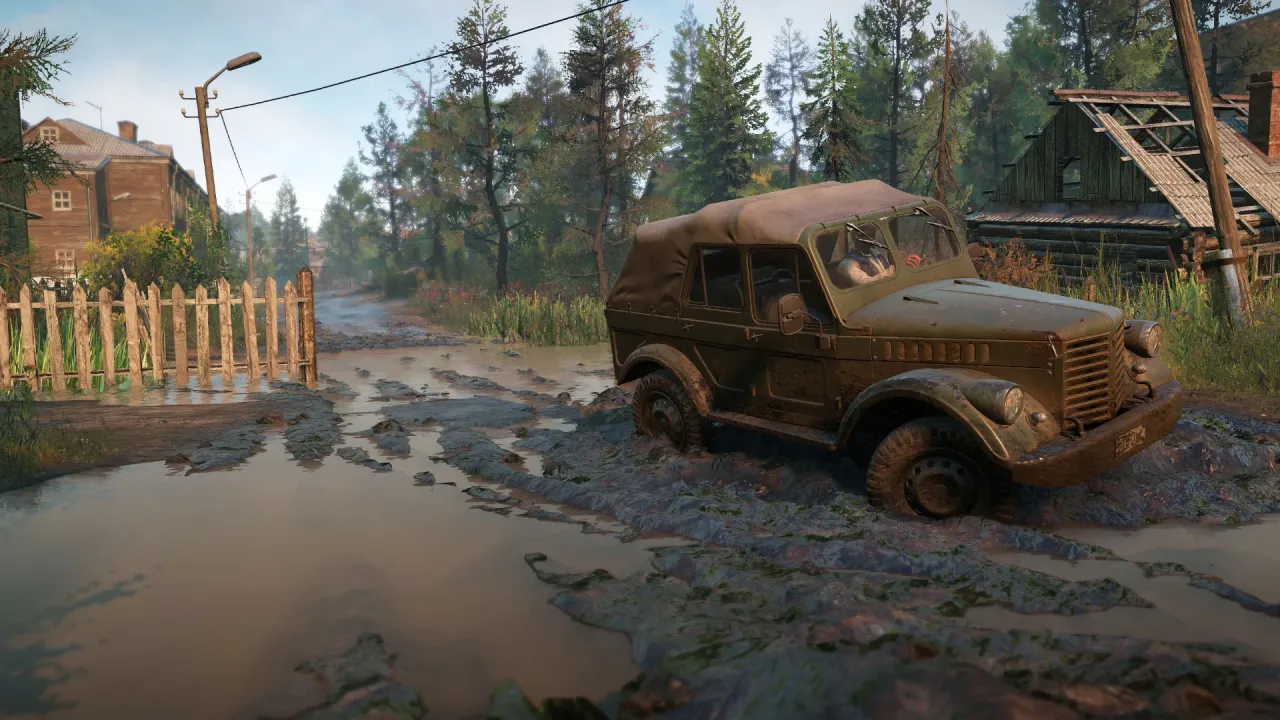 SnowRunner Steam Key - heavy truck in deep mud