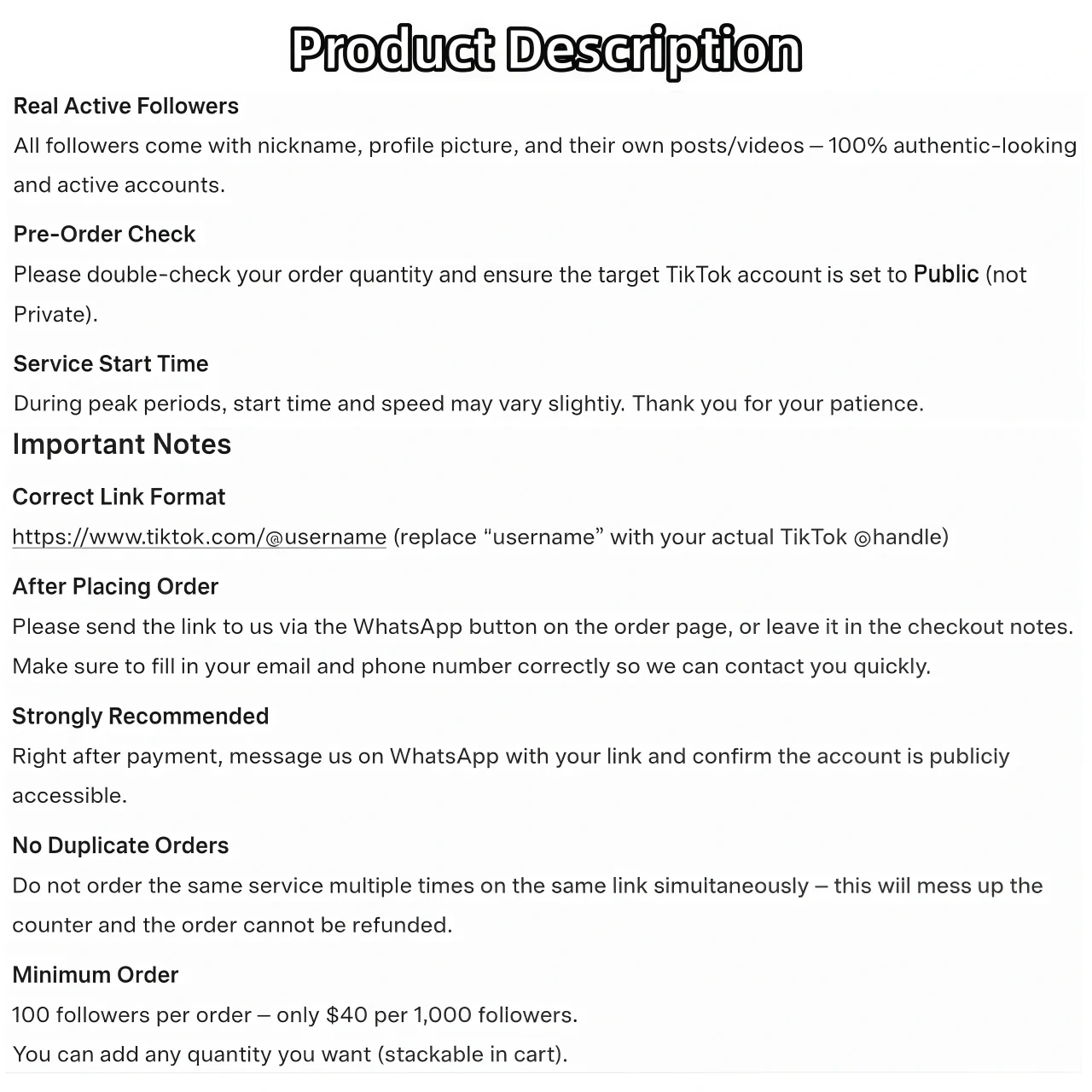 Real TikTok fans with avatars and nicknames example