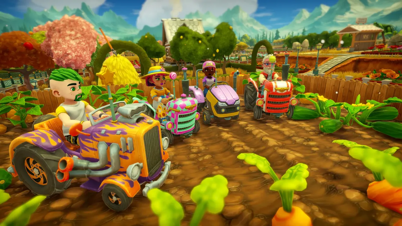 Farm Together 2 fishing pond and tractor driving