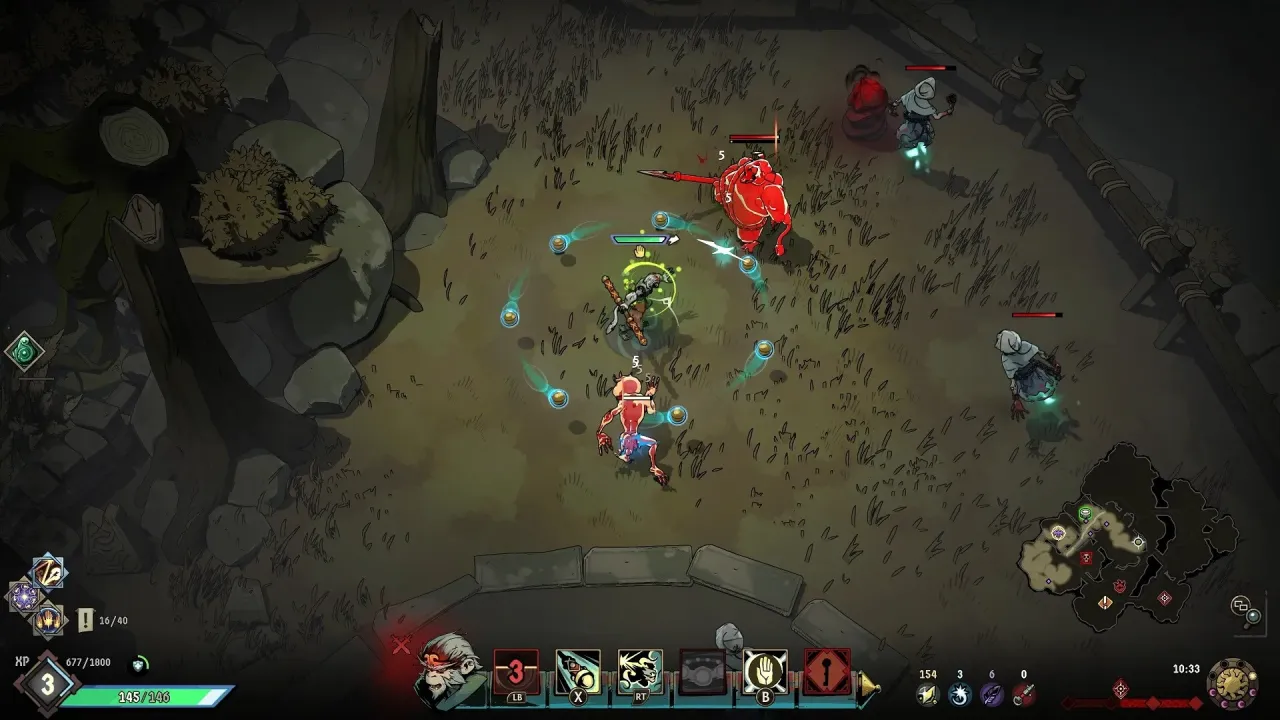 Ravenswatch mythic heroes in intense action combat