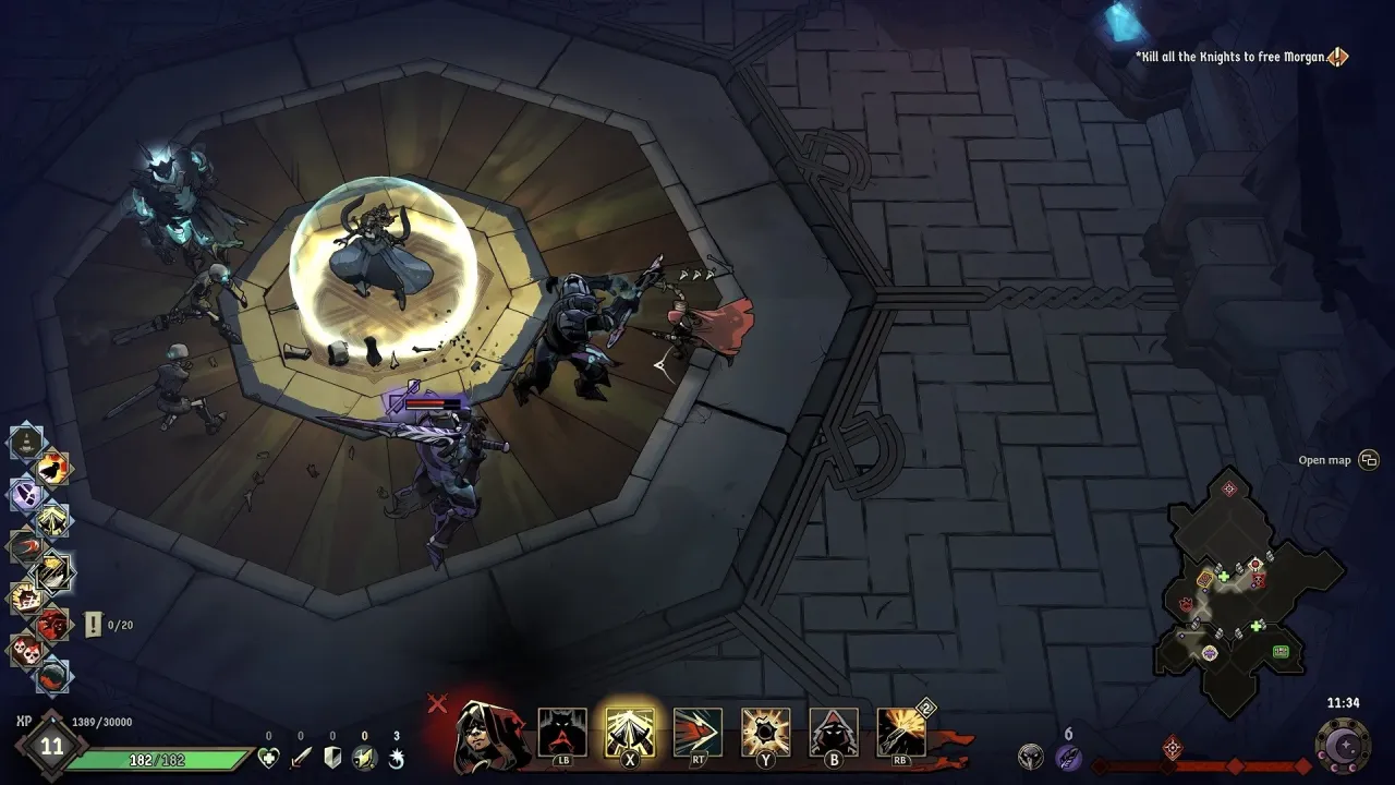 Ravenswatch character selection with folklore legends