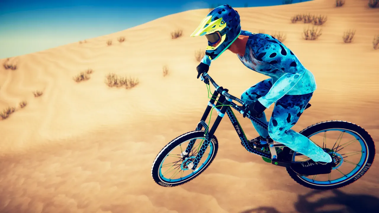 Descenders procedural generated tracks and open world
