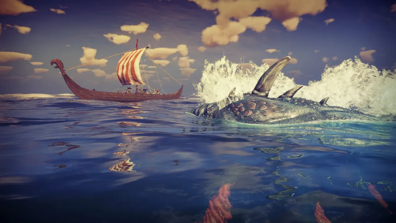 aska steam key fighting Jotun giants and mythical creatures