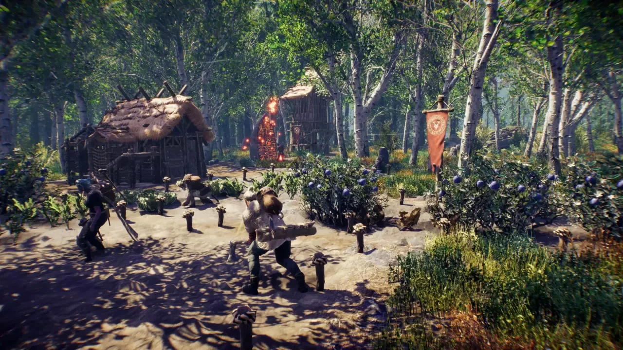 ASKA seasonal changes and co-op multiplayer building