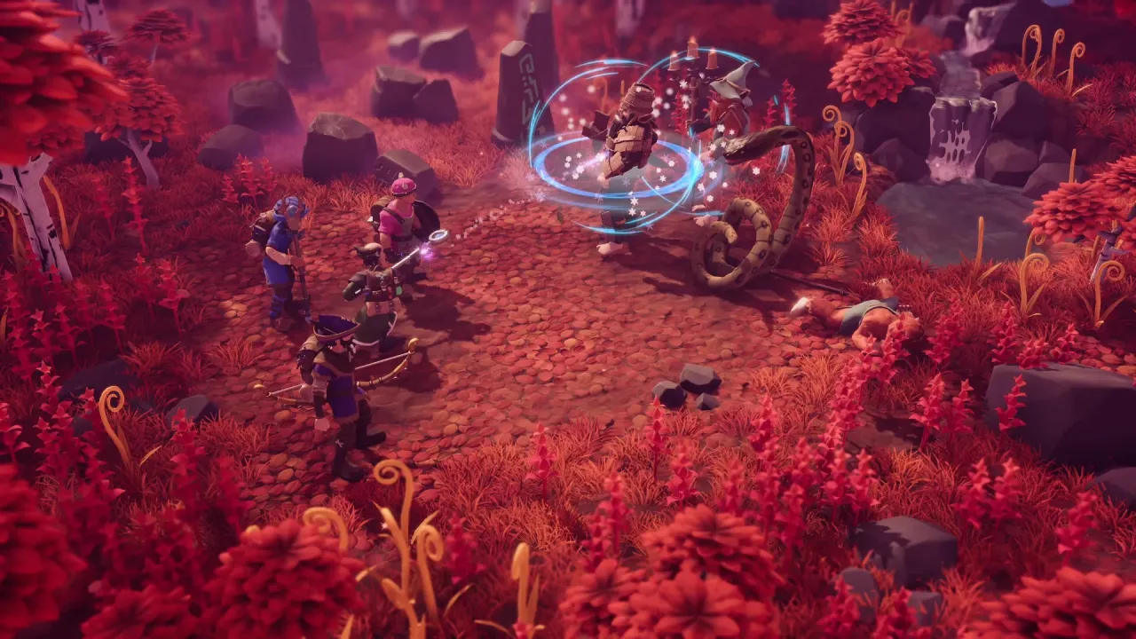 For The King II tabletop-inspired art style and board game feel